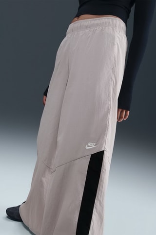 Pantalon wide legs taille haute Sportswear - Gris clair