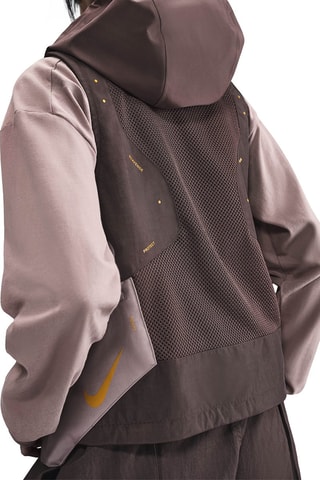 Veste sans manches à capuche - Marron