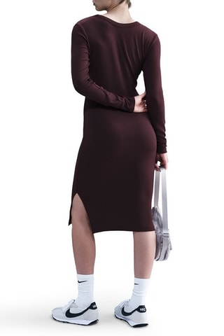 Robe midi Chill - Marron