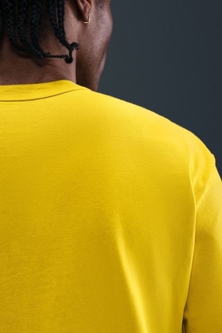 T-shirt de sport en coton biologique Premium Essentials - Jaune