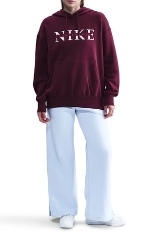 Sweat à capuche Phoenix - Bordeaux et blanc