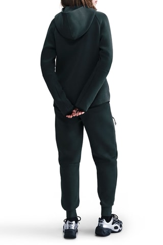 Sweat à capuche Tech - Vert foncé