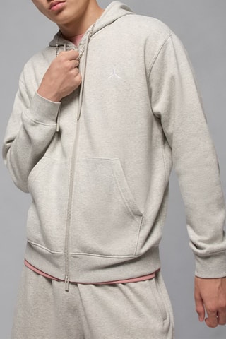Sweat polaire à capuche Jordan Brooklyn Fleece - Gris chiné