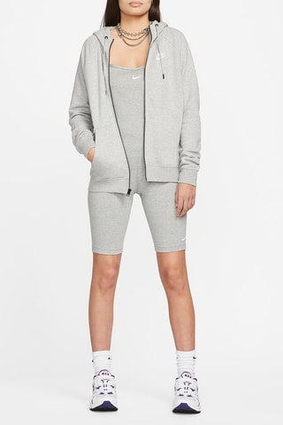 Sweat polaire à capuche Nike Sportswear Essential - Gris clair chiné
