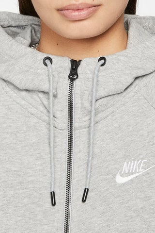 Sweat polaire à capuche Nike Sportswear Essential - Gris clair chiné