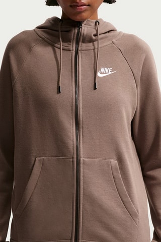 Sweat polaire à capuche - Marron