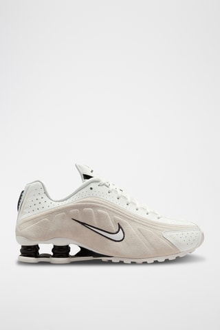 Nike Shox R4 en cuir - Blanc