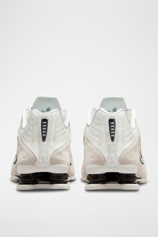 Nike Shox R4 en cuir - Blanc