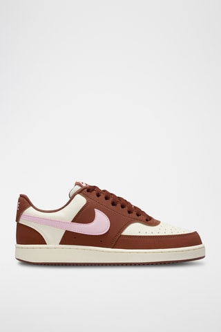 Nike Court Vision Low - Marron et blanc
