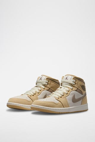 Air Jordan 1 Mid SE en cuir - Marron clair