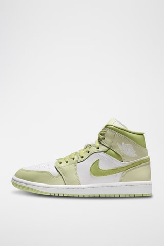 Air Jordan 1 Mid en cuir - Vert olive