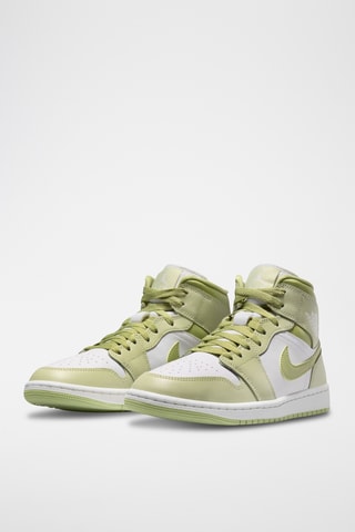 Air Jordan 1 Mid en cuir - Vert olive