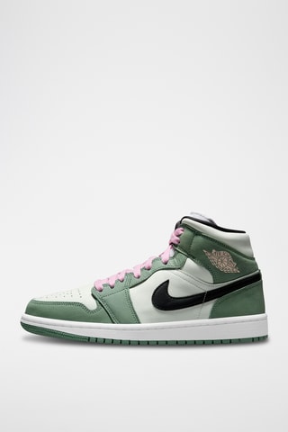 Air Jordan 1 Mid SE en cuir - Vert