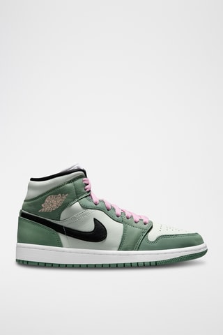 Air Jordan 1 Mid SE en cuir - Vert