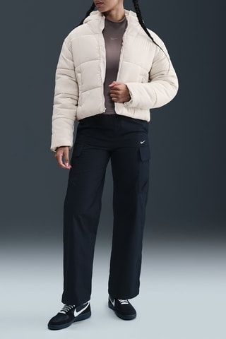Doudoune à capuche Classic Puffer - Ecru