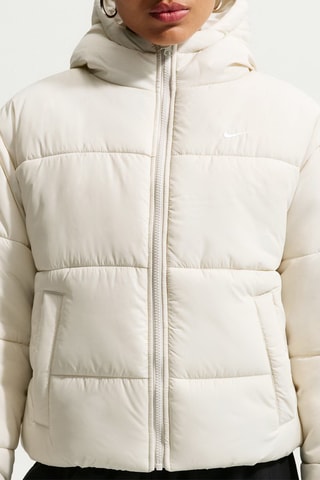 Doudoune à capuche Classic Puffer - Ecru