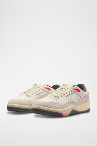Jordan Flight Court en nubuck - Blanc