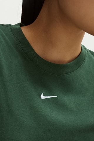 T-shirt cropped - Vert foncé
