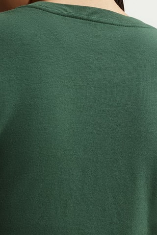 T-shirt cropped - Vert foncé