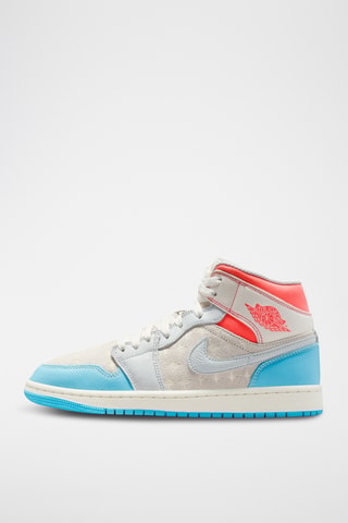 Air Jordan 1 Mid en cuir - Gris