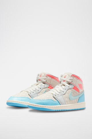 Air Jordan 1 Mid en cuir - Gris