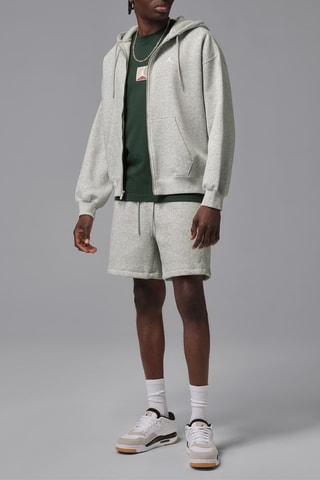Short polaire Brooklyn - Gris clair chiné