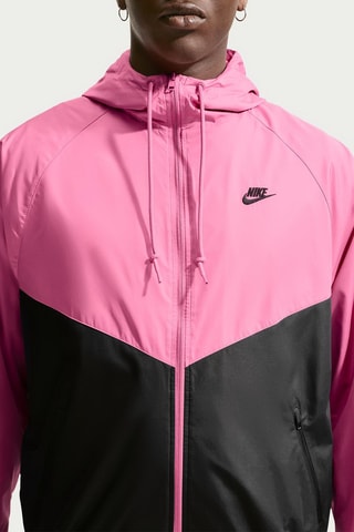 Veste à capuche Windrunner - Rose et noir