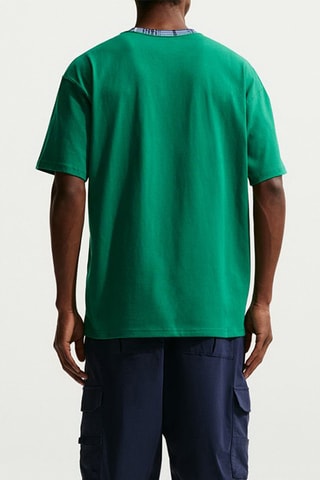 T-shirt ample de golf Tartan - Vert foncé