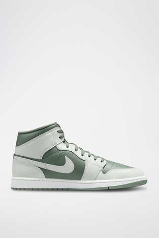 Air Jordan 1 Mid en cuir - Blanc