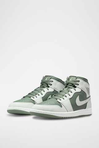 Air Jordan 1 Mid en cuir - Blanc