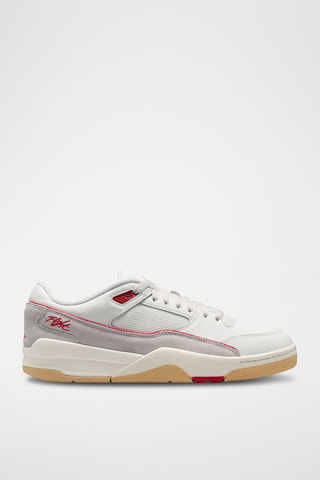 Jordan Flight Court en nubuck - Blanc