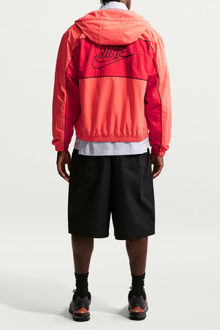 Veste à capuche Club - Rouge et orange