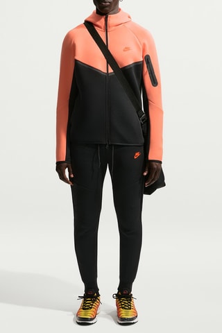 Veste à capuche - Orange et noir