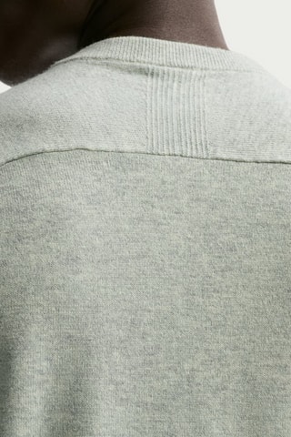 Sweat de golf en laine et cachemire Tailored Performance - Vert chiné