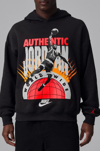 Sweat polaire à capuche Michael Jordan Brooklyn - Noir