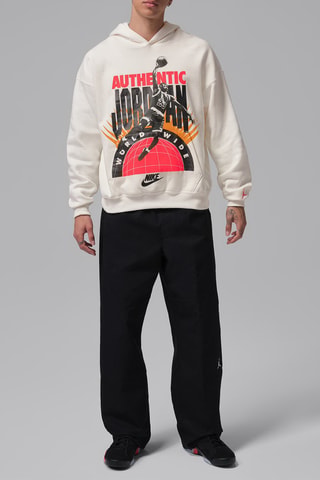 Sweat polaire à capuche Michael Jordan Brooklyn - Blanc