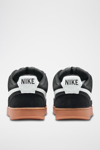 Nike Court Vision Low FL en nubuck - Noir