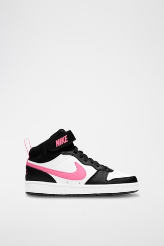 Nike Court Borough Mid 2 en cuir - Noir et blanc