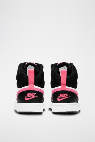 Nike Court Borough Mid 2 en cuir - Noir et blanc