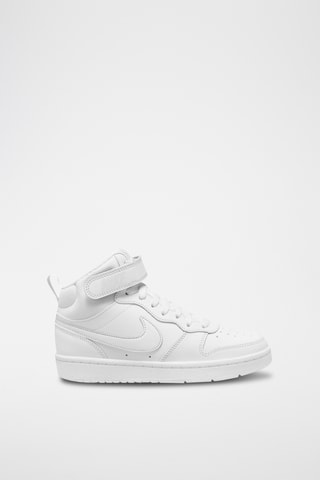 Nike Court Borough Mid 2 en cuir - Blanc