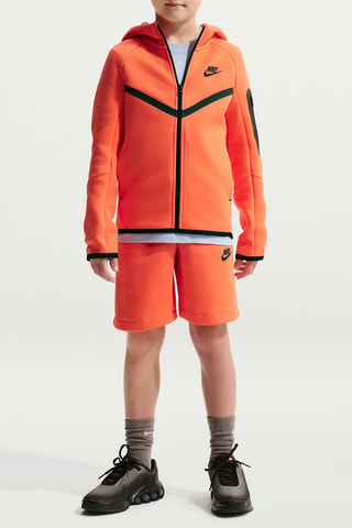 Sweat polaire à capuche - Orange