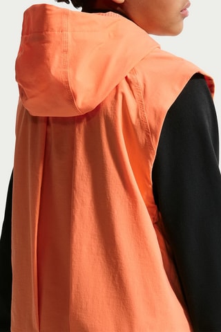 Veste sans manches à capuche Tech - Orange