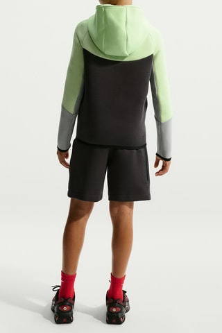Veste polaire à capuche Tech - Vert clair et