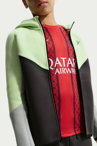 Veste polaire à capuche Tech - Vert clair et