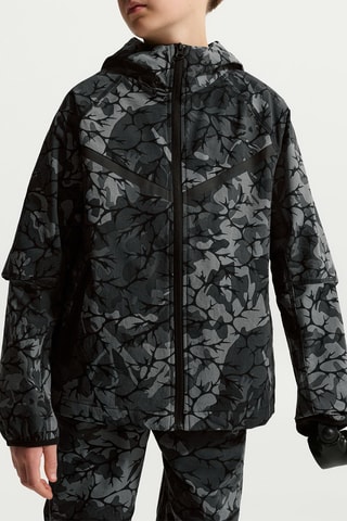 Sweat à capuche Tech woven - Noir