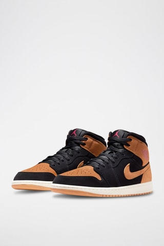 Air Jordan 1 Mid SE en cuir - Noir