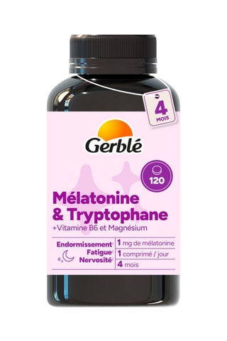 Complément alimentaire Mélatonine & Tryptophane sommeil - 120 comprimés - 4 mois