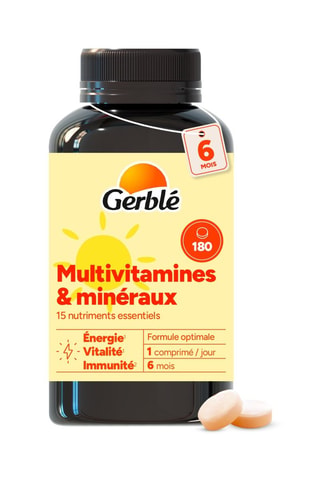 Complément alimentaire Multivitamines & minéraux - 180 comprimés - 6 mois