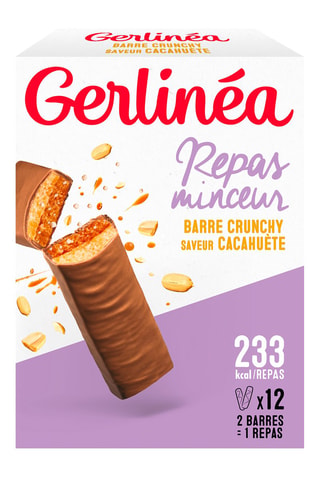 Barre chocolat crunchy cacahuètes - 3 x 6 barres