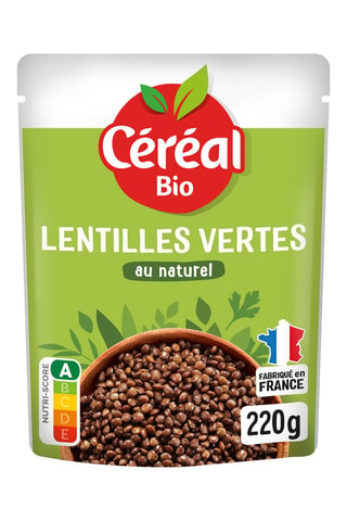 5 x Lentilles vertes cuisinées bio - 220 g